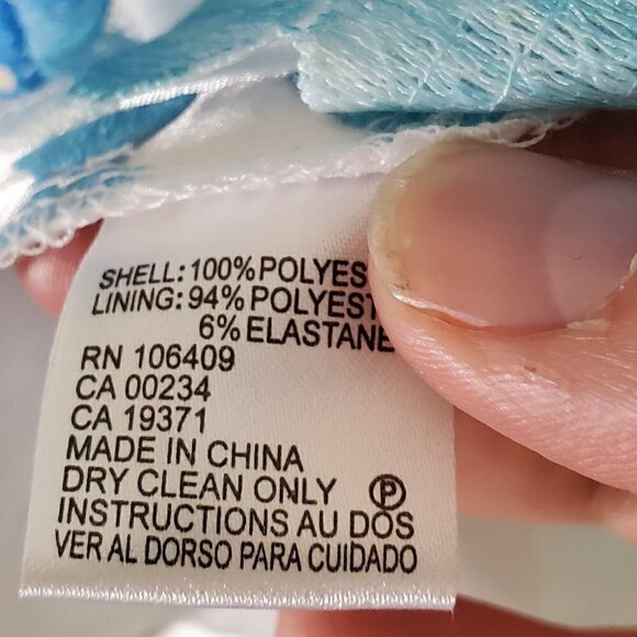 Tahari‎ Royal Aqua Sleeveless Mosaic Shift Dress Womens Petites 10P Textured NWT - Picture 5 of 10